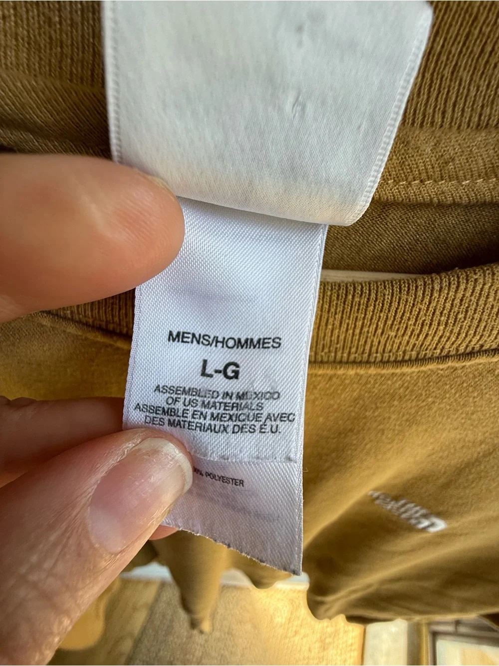 The North Face Long Sleeve Vaporwick Crew Tee - Mustard Gold